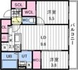 AORIO北大前の間取り画像