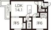 コンサップ円山公園の間取り画像
