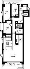 アクロビュー山鼻の間取り画像