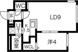 ラフィーネ中島公園プレミアムの間取り画像