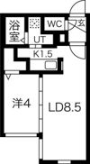 ラフィーネ南3条の間取り画像