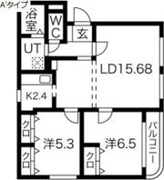 Vest Life 21の間取り画像