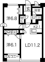 ノヴァ南円山の間取り画像