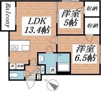 月寒EASTの間取り画像