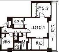 パークノヴァ北円山の間取り画像