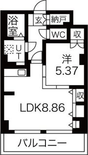 レジデンスカープ札幌の間取り画像