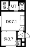 メニーズコート東屯田通の間取り画像
