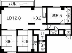 ユニティー北円山の間取り画像