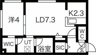 Arzu Shiroishi（アルズシロイシ）の間取り画像