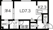 Arzu Shiroishi（アルズシロイシ）の間取り画像
