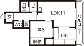 サンシャイン円山の間取り画像