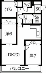 ティーズビレッジ元町の間取り画像