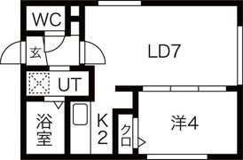 ラフィーネ琴似の間取り画像