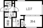 ラフィーネ琴似の間取り画像