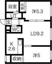 コンフォール平岸の間取り画像