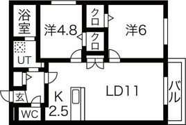 ao akua N35（アオアクアN35）の間取り画像