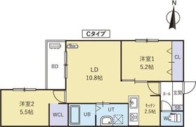 URBAN FLATS平岸I（アーバンフラッツ平岸I）の間取り画像
