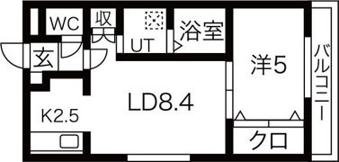 フェリオ中島公園の間取り画像