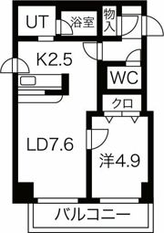ノースコートgoodyの間取り画像