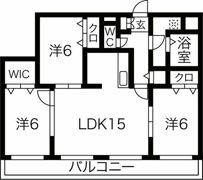 majesty residence MIYANOSAWAの間取り画像