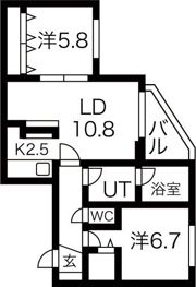 ARROWS南円山の間取り画像