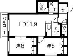 ラフィーネ福住の間取り画像