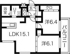 メルシメゾンの間取り画像