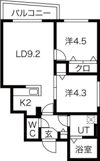 ブランシャール豊平パークサイドの間取り画像