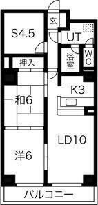 コート琴似の間取り画像