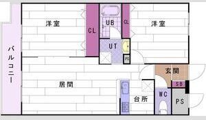 インフィニティ南円山の間取り画像
