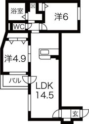 GRAN MODE学園前の間取り画像