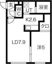G・AMENITIES南4条の間取り画像