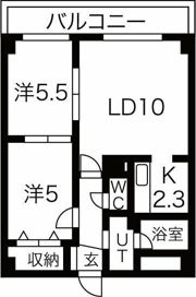 イーストウォールの間取り画像
