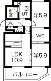 ラフィネ桑園の間取り画像