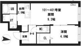 グランメール中島パークの間取り画像