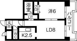 アヴィンズ平岸の間取り画像