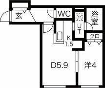 precious NAKANOSHIMA（プレシャスナカノシの間取り画像