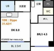 ヴィザージュ菊水の間取り画像