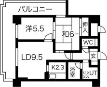 ドミ山鼻九条の間取り画像