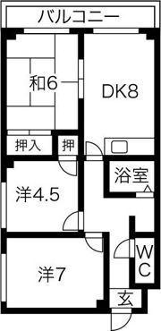 パレ宮の森の間取り画像