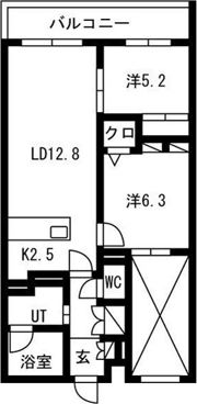 PRIME COURT la foret 平岸（プライムコーの間取り画像