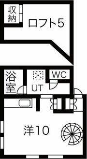 リストワール中の島の間取り画像