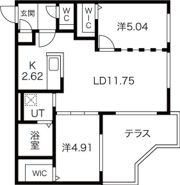 ラピスブラオ東区役所前の間取り画像
