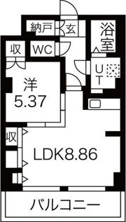 レジデンスカープ札幌の間取り画像