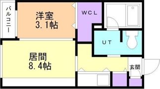 メニーズコート豊平川の間取り画像