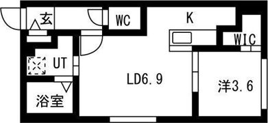 AREA西岡51の間取り画像