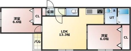 ベルフォレIIの間取り画像