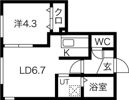 EXCEL平岸A棟の間取り画像