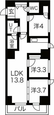 クリスタルガーデン栄町の間取り画像
