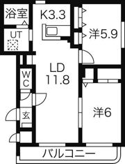 大光13番館の間取り画像